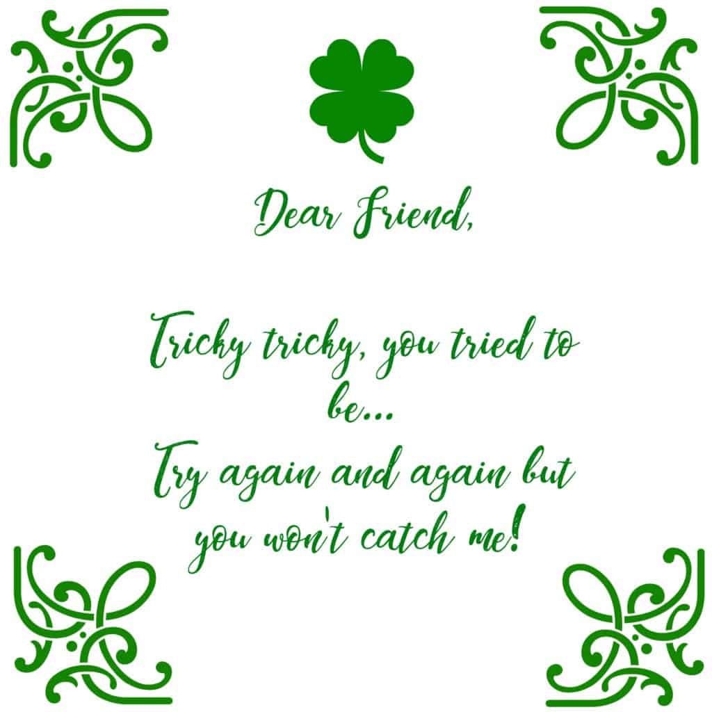 St Patricks Day Leprechaun Trap And Free Printable Letter