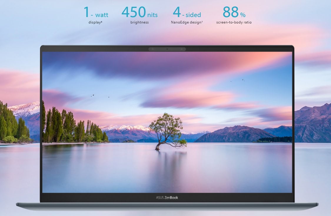 Asus ZenBook UX325 Display