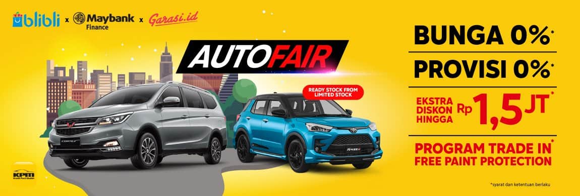 Gambar 1 - Blibli X Maybank Finance X Garasi.id Autofair - DokBlibli