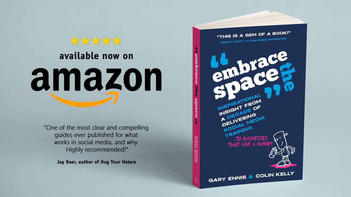 Embrace the Space - social media for business book - now available on Amazon