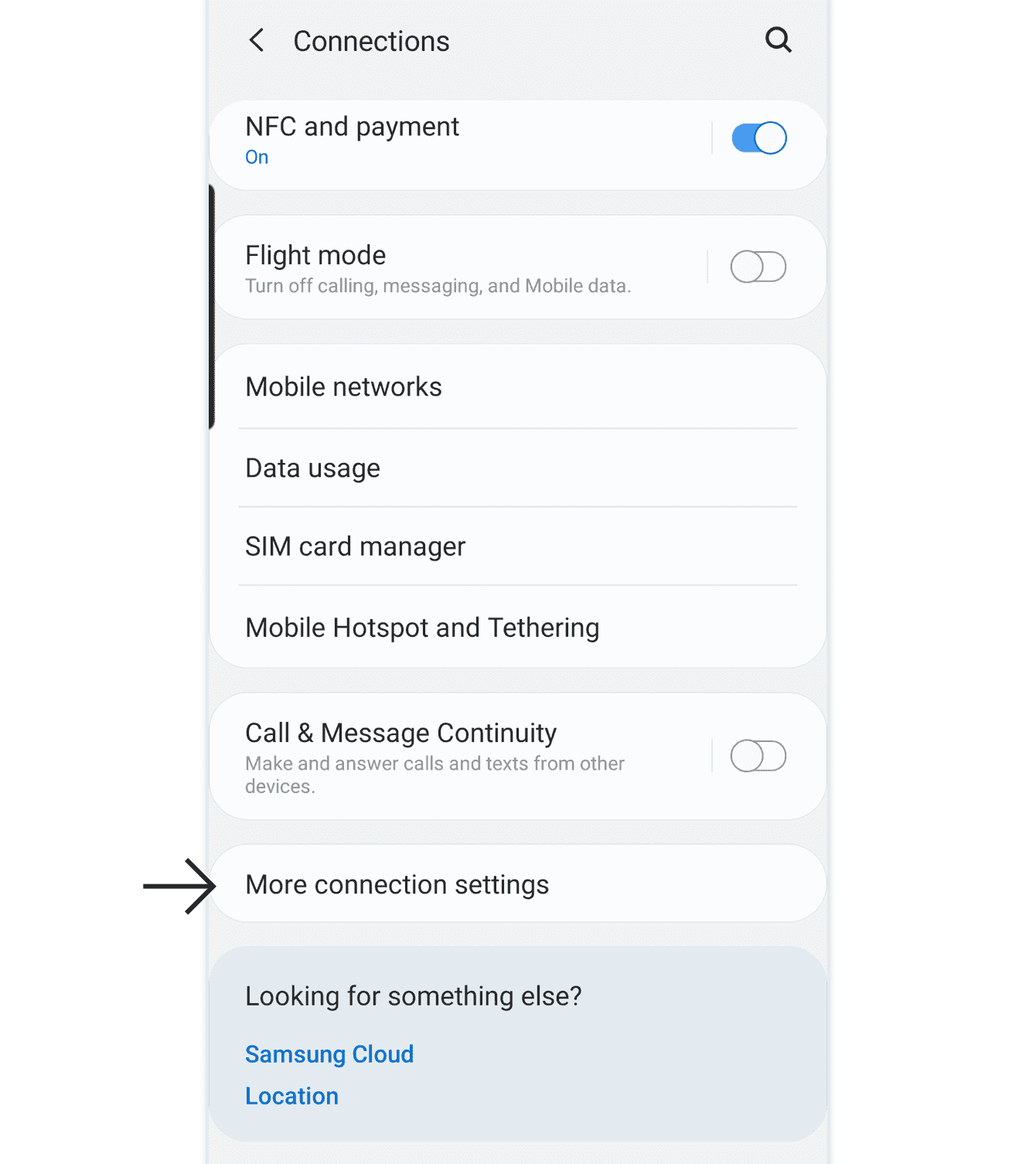 Tap “More connection settings.”
