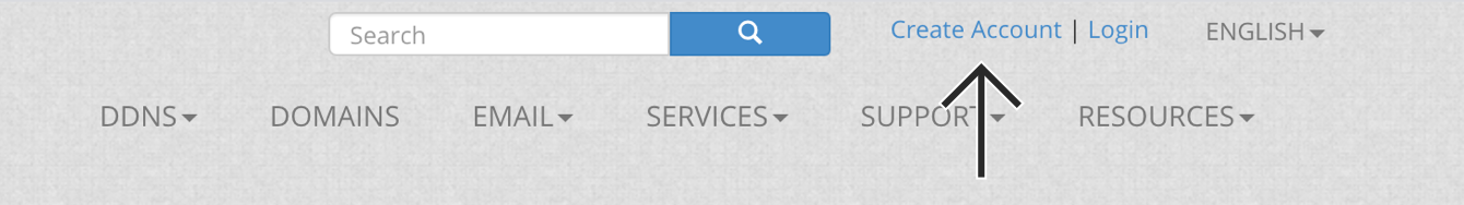 Click "Create Account."