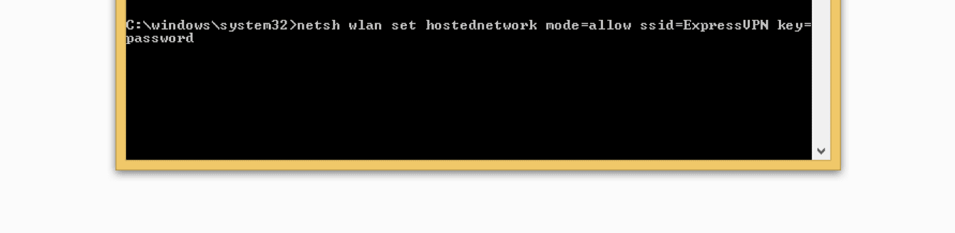 Name your virtual router in the command prompt. 