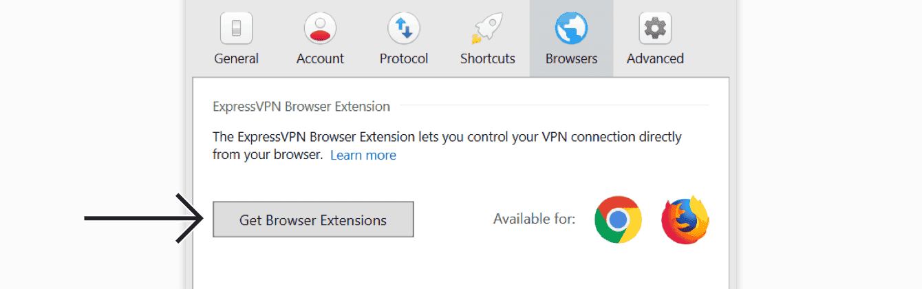 Click "Get Browser Extensions." 