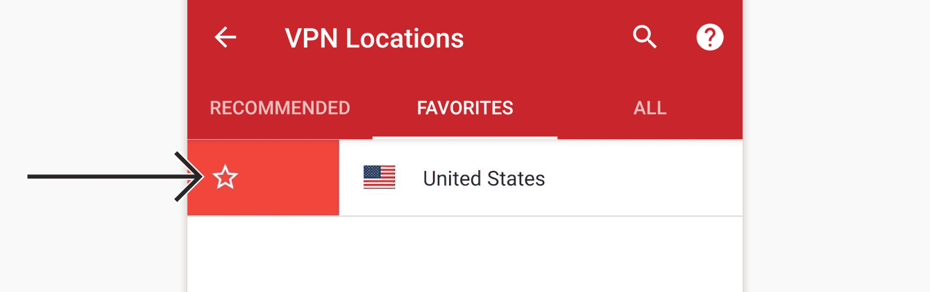 Swipe right on the location to remove it from your favorites.