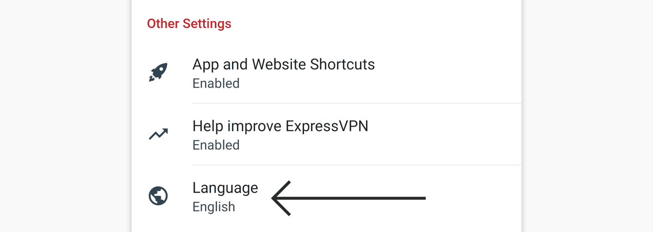 Tap “Language.”