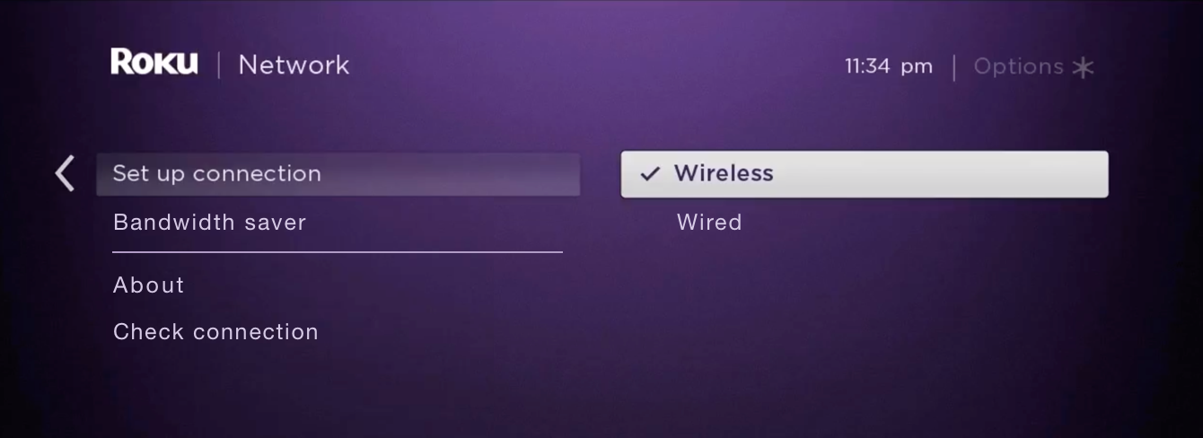 Select “Wireless”.