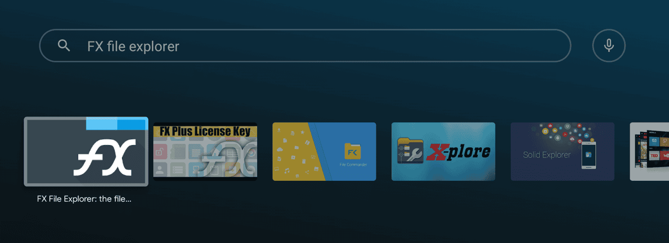 Search for “FX File Explorer.”