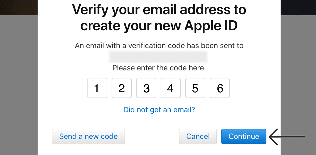 Click "Continue."
