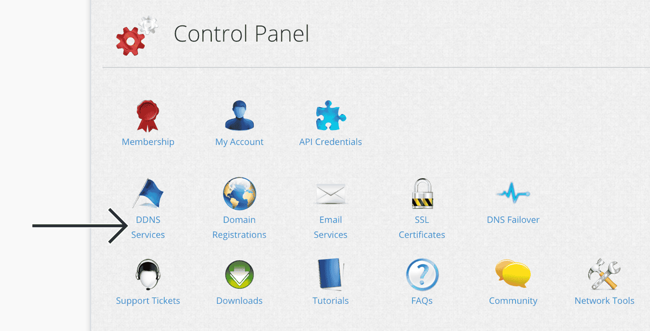 Select "DDNS Services."