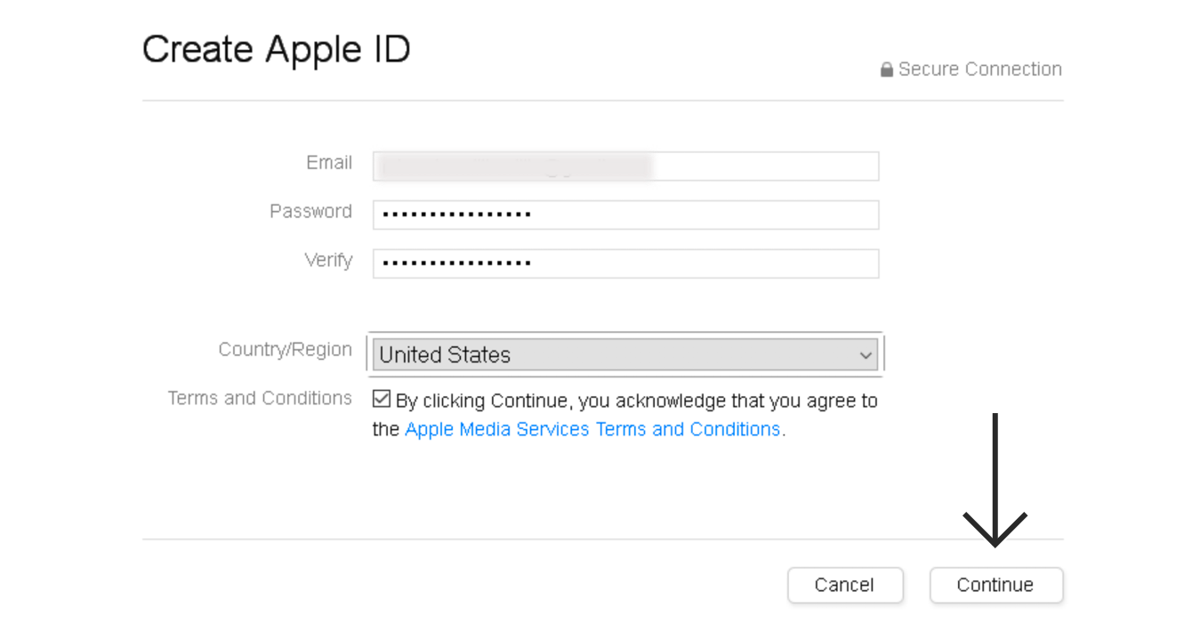 Click “Continue.”