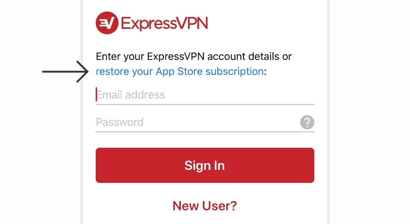 Tap “restore your App Store subscription.”