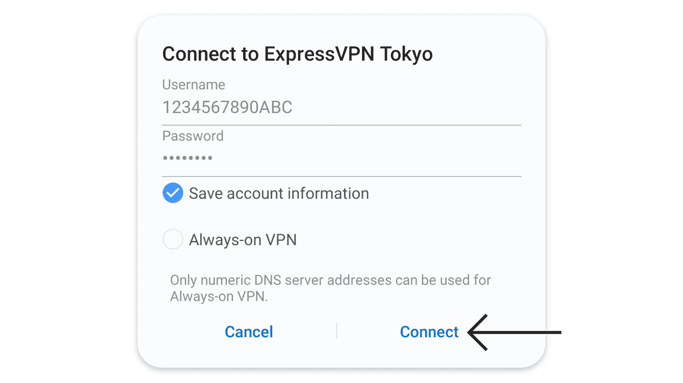 Tap “Connect.”