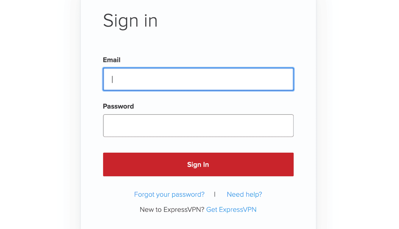 Sign in to the ExpressVPN app. 