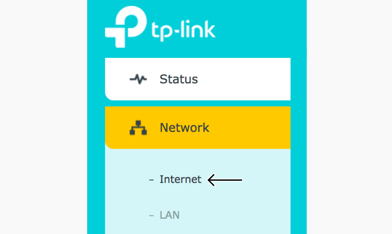 Select "Internet."