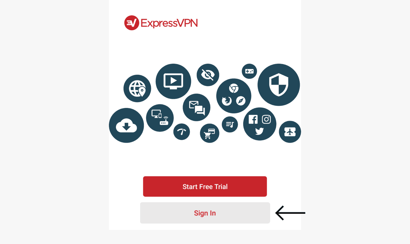 Sign in to your ExpressVPN account.