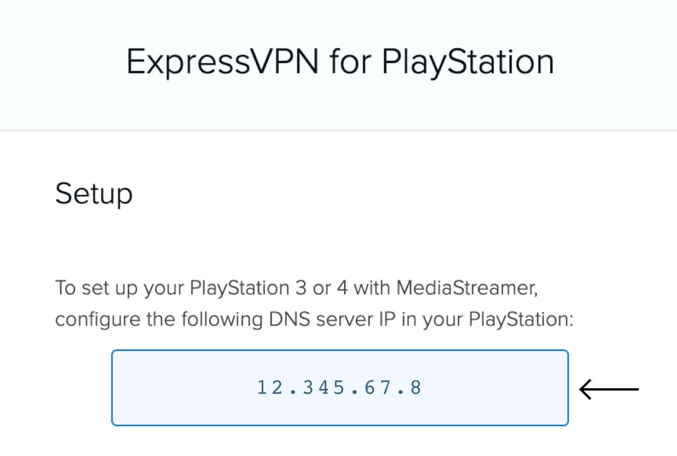 You will find the MediaStreamer DNS server IP address on the right.