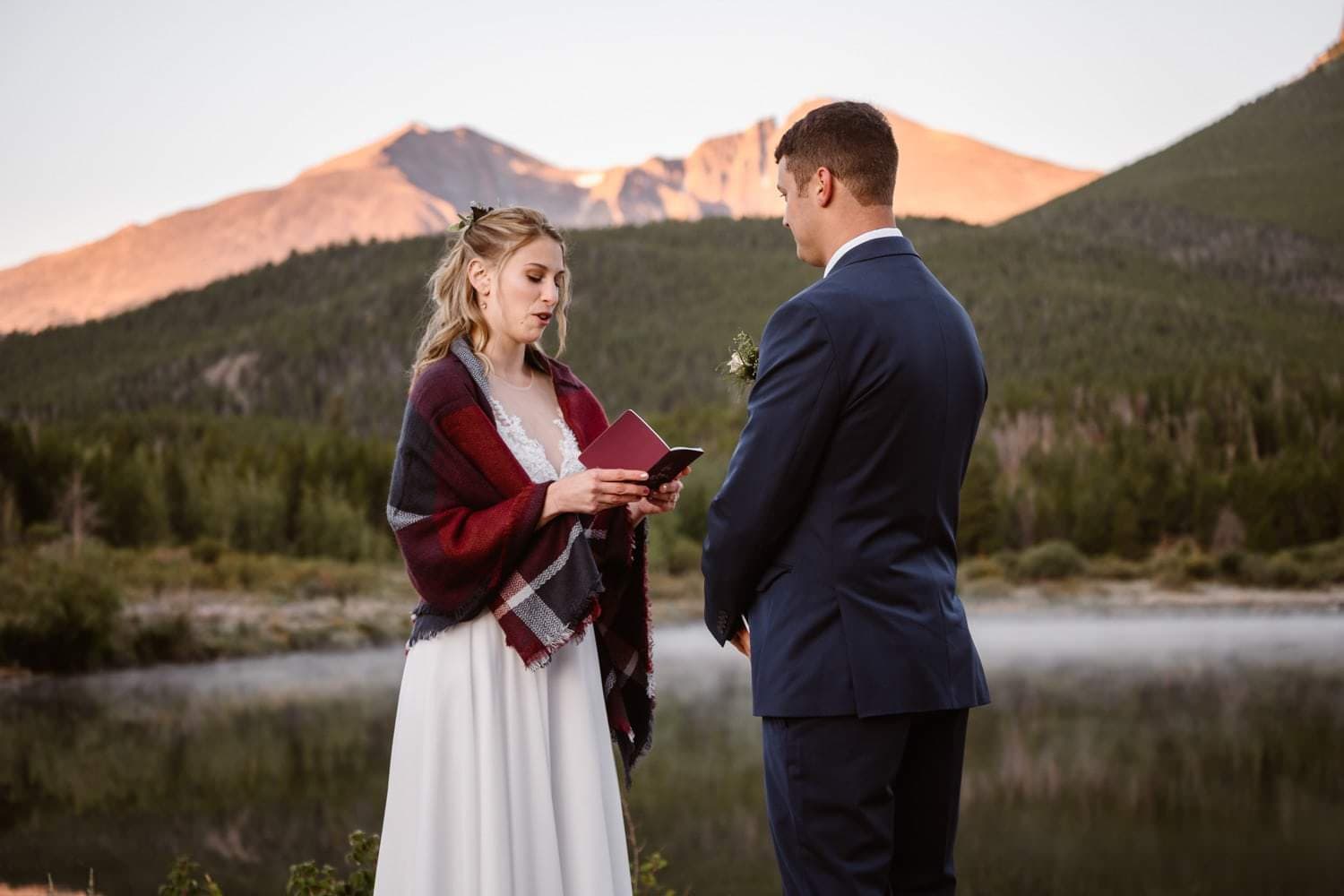 Vow Ceremony Rocky Mountain National Park Elopement