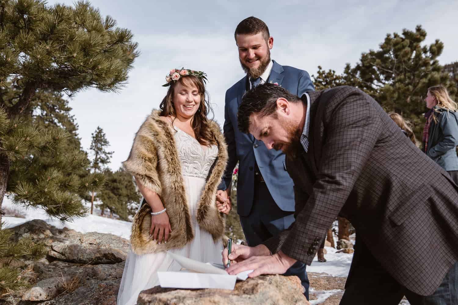 Eloping With Family - Estes Park Elopement