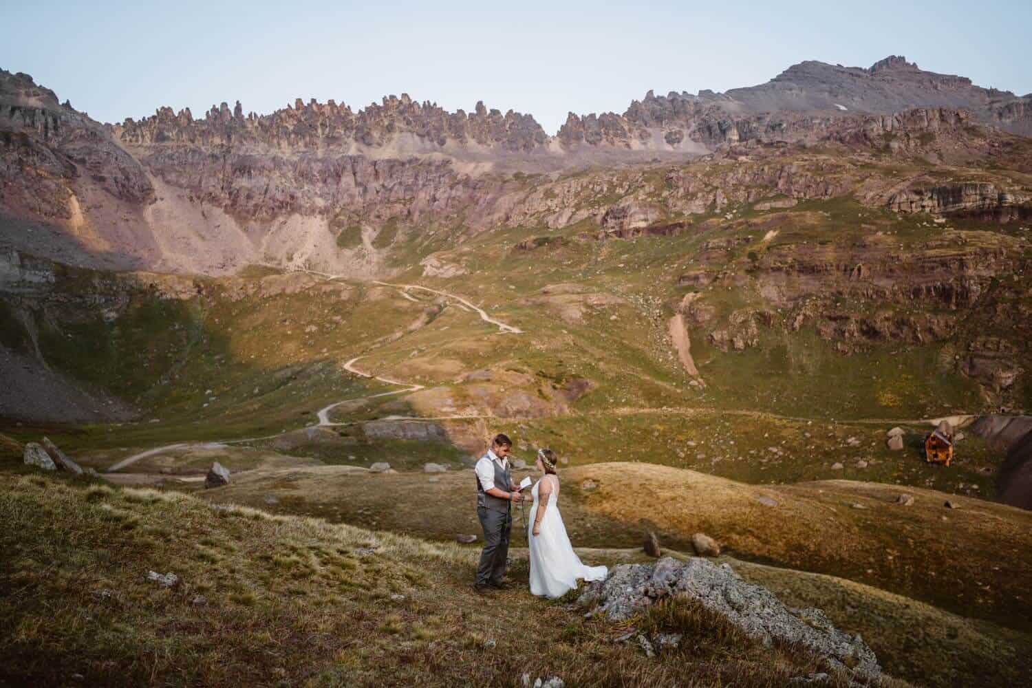 Vow Ceremony Colorado Off-Roading Elopement