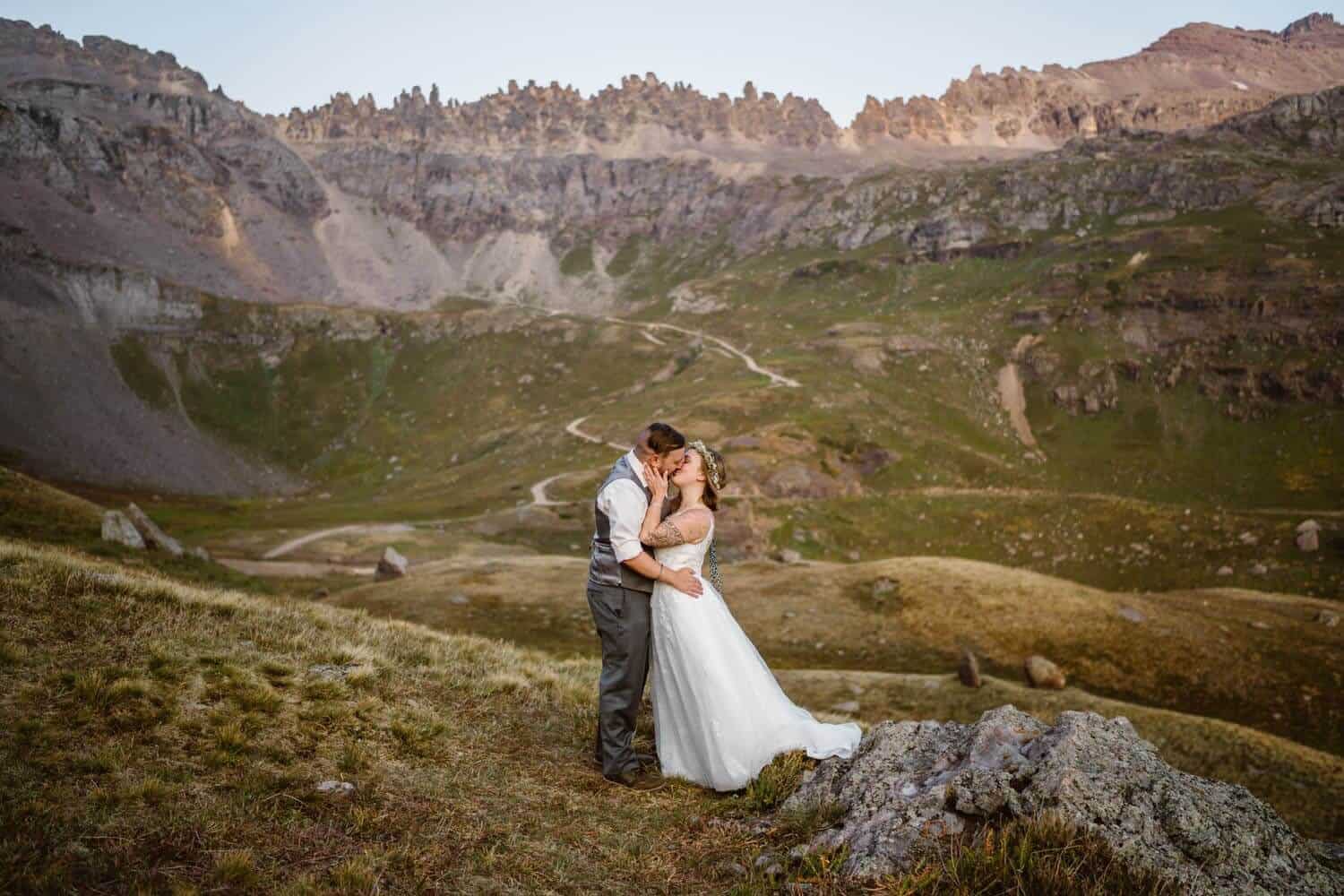 Vow Ceremony Colorado Off-Roading Elopement