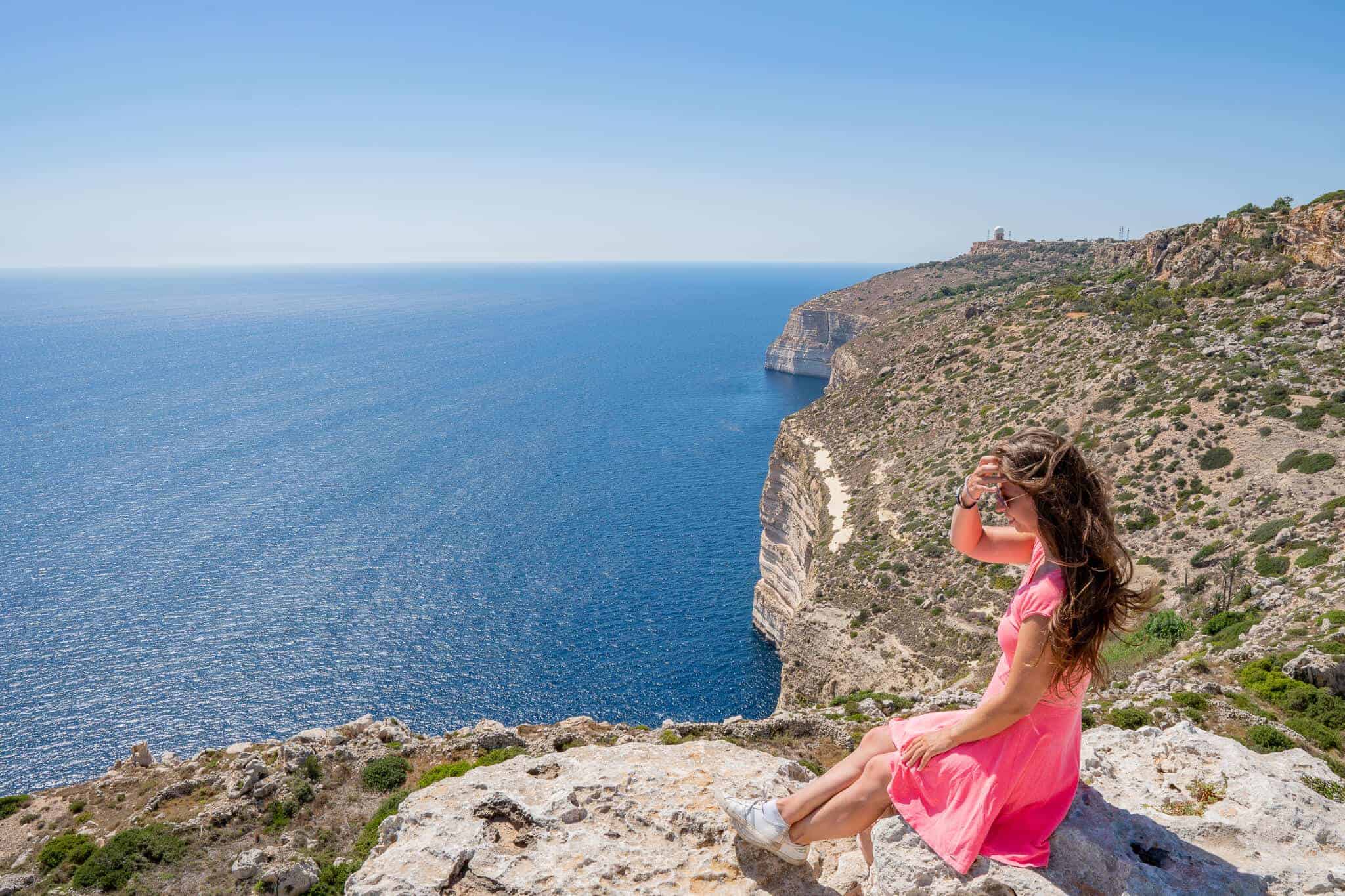 Barbara bei den Dingli Cliffs Barbara bei den Dingli Cliffs