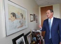 The Lawyers Defending Bill Cosby 3 Brian McMonagle with a portrait of himself as a young prosecutor: Image: Philly.com