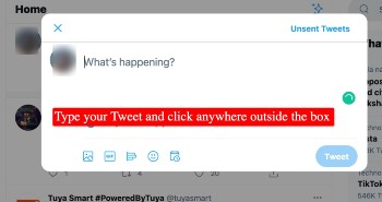write tweet
