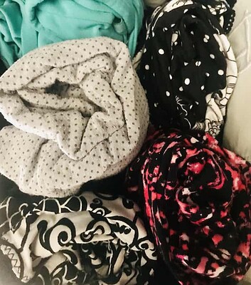 DIY Bedroom Organization - rolling clothes