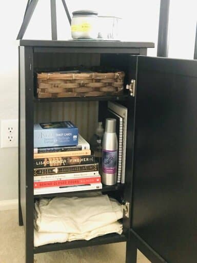 DIY Bedroom Organization - Nightstand
