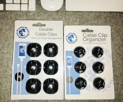 cable storage ideas: cable clip organizers