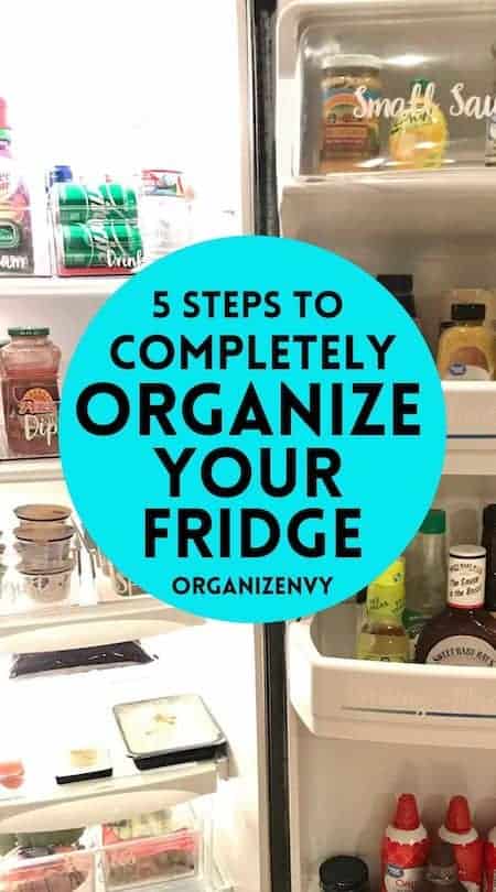 organize a side-by-side refrigerator
