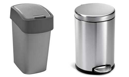 plastic-metal-trash-can
