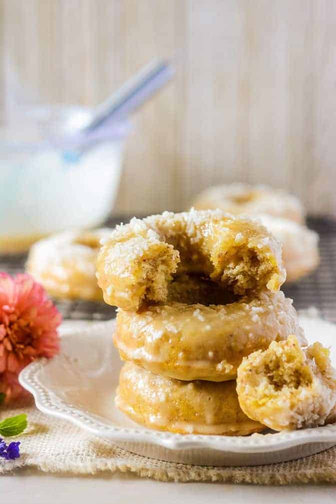 Vegan Pineapple Coconut Donuts Healthier Steps