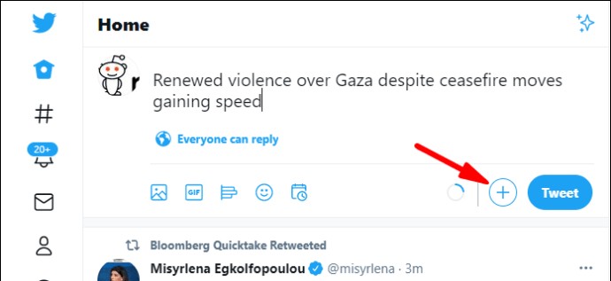 add the next tweet to your Twitter thread.