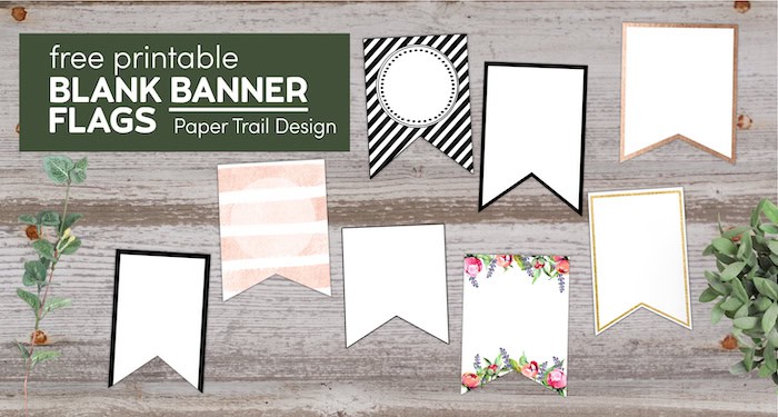 Free Printable Banner Templates Blank Banners Paper Trail Design