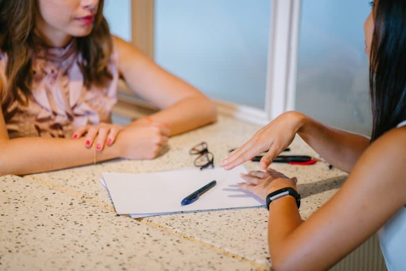 signing a contract