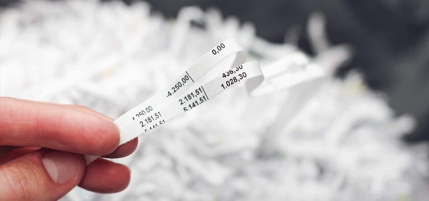 strip cut paper shredder readable