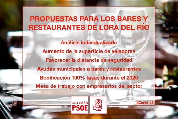 El PSOE de Lora del Río presenta medidas de apoyo a la hostelería y con el mercadillo municipal 1 hosteleriapsoe