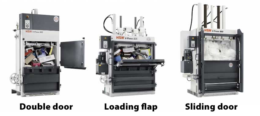 cardboard-baler-door-types