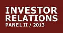 cometis AG Investor Relations-Panel I 2013