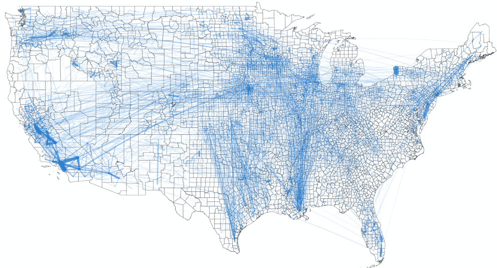 First High Resolution Map Of The Us Food Supply Chain