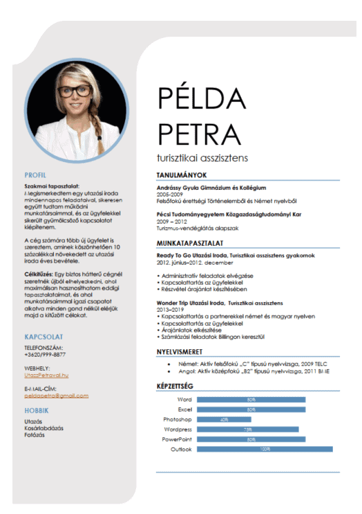 Altalanos Oneletrajz Minta 2020 Letoltheto Dolgozom Hu