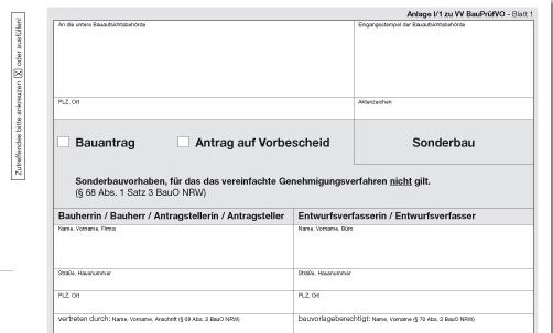 Bauantrag Vereinfachtes Verfahren Baugenehmigung