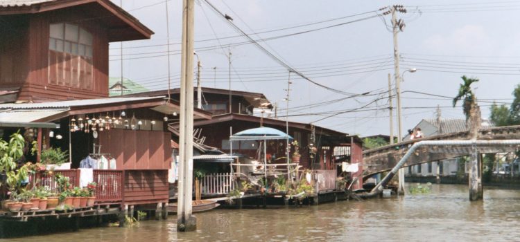 wooden house at khlongs in Bangkok Exploration of Bangkok as Newbie