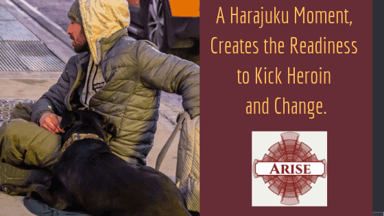 Harajuku Moment Blog post header explaining what a Harajuku Moment is, and how Arise Recovery Coaching in NYC can help you find yours.