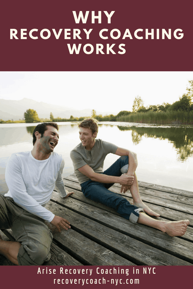 Why Recovery Coaching in NYC works Ebook cover link : Why recovery coaching works by arise recovery coaching in NYC