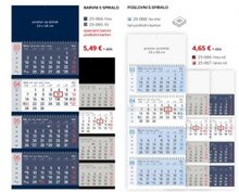 koledar 4-delni spirala 2025