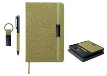 set blok A5, kemik,obesek čajni listi, pluta, bombaž