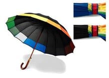 dežnik 112cm Avt rob-mavrica